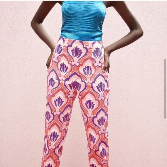 Zara Slim Fit High Rise Ankle Pants - Picture 4 of 5